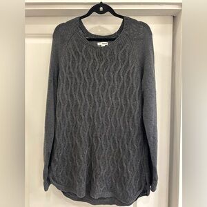 Senoma Dark Gray Cable Knit Sweater